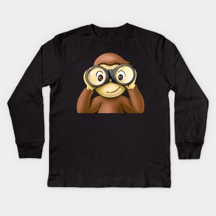 curious george Kids Long Sleeve T-Shirt